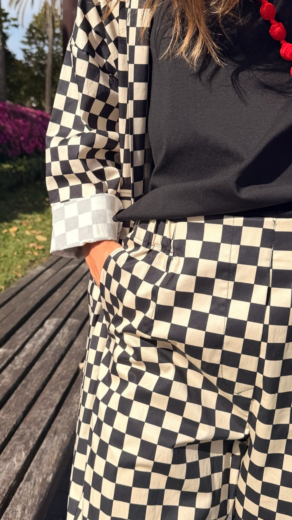 Pantalón damero