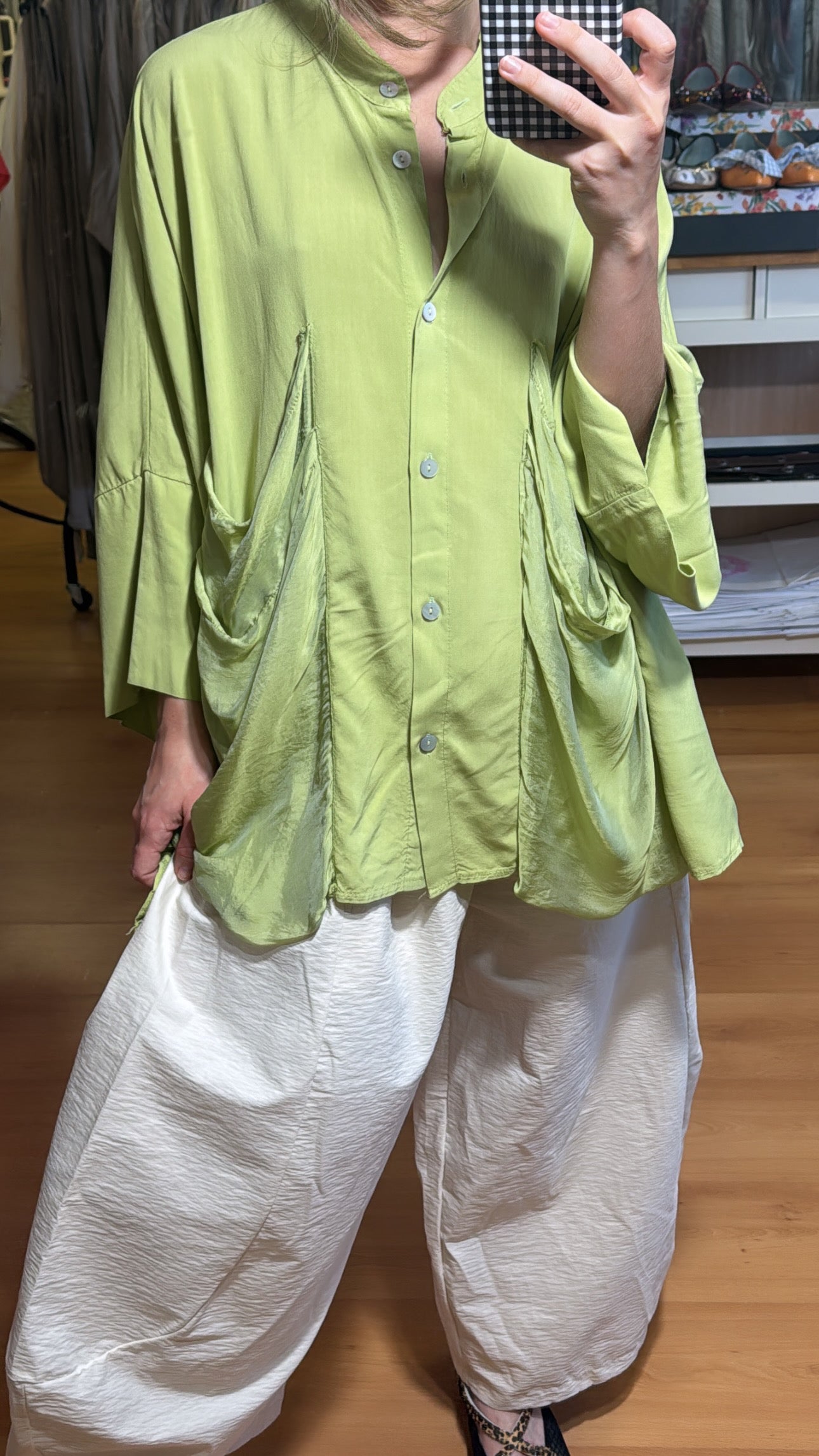 Blusa seda fluida