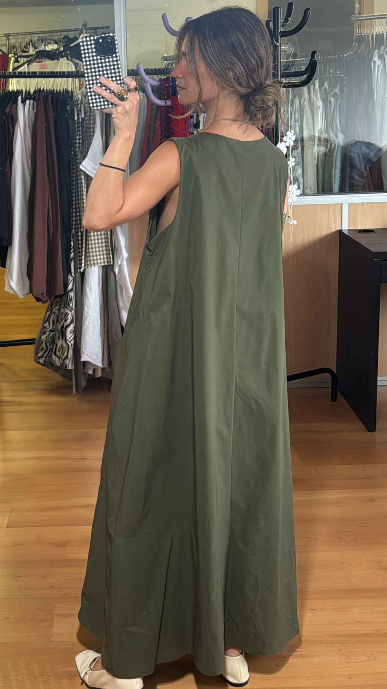 Vestido maxi elástico