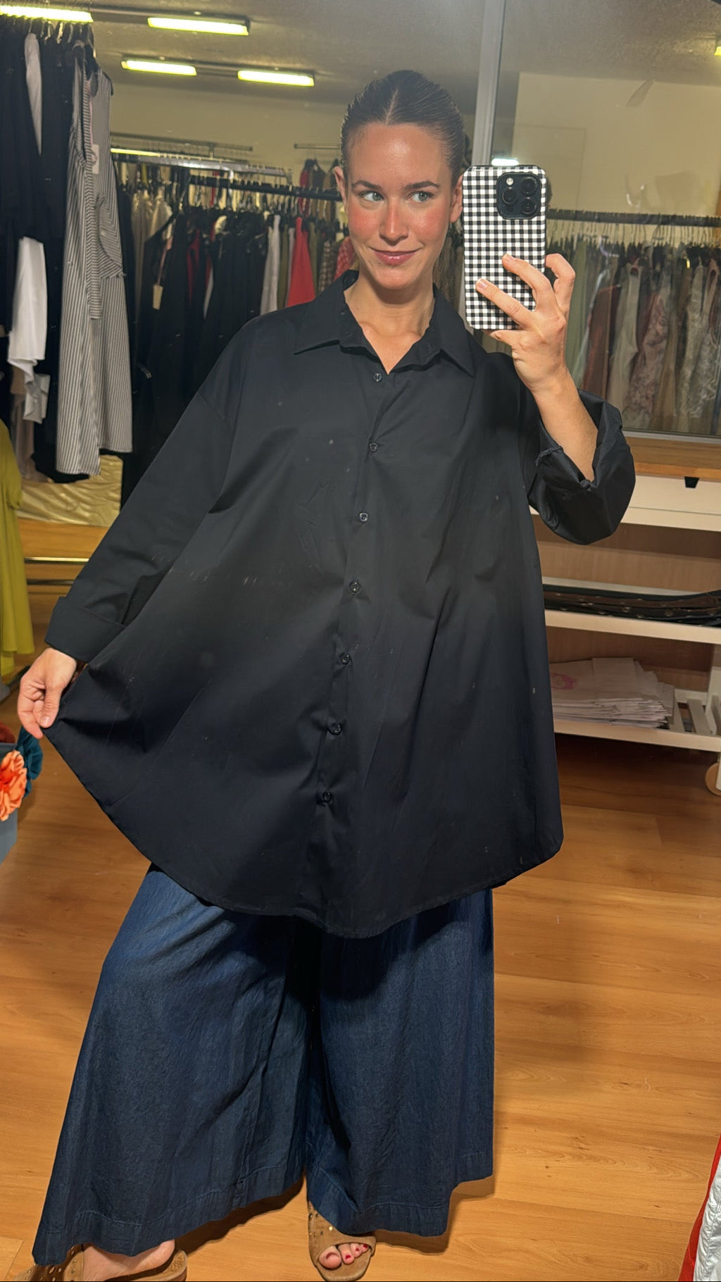 Camisa larga evasé