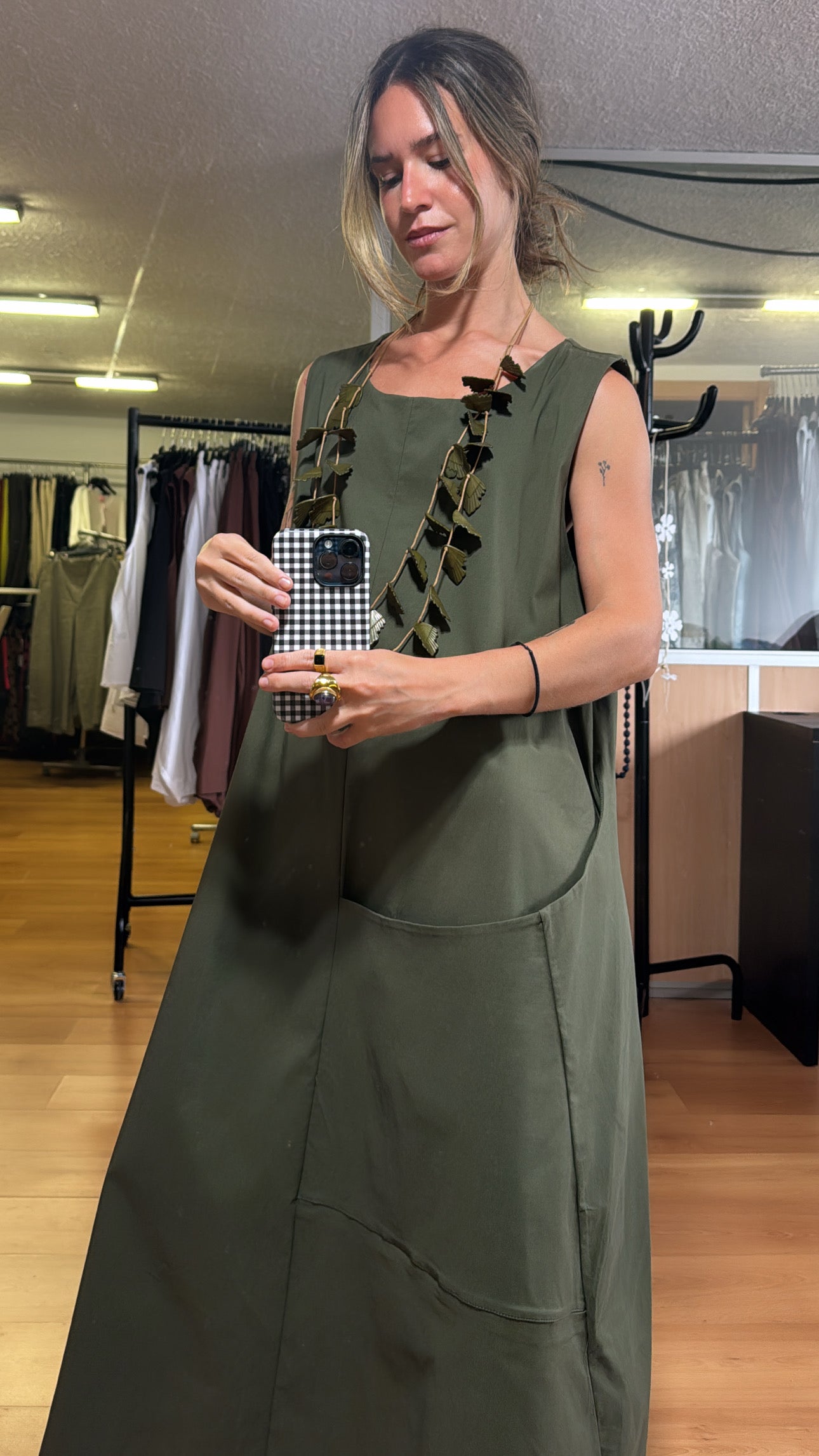 Vestido maxi elástico
