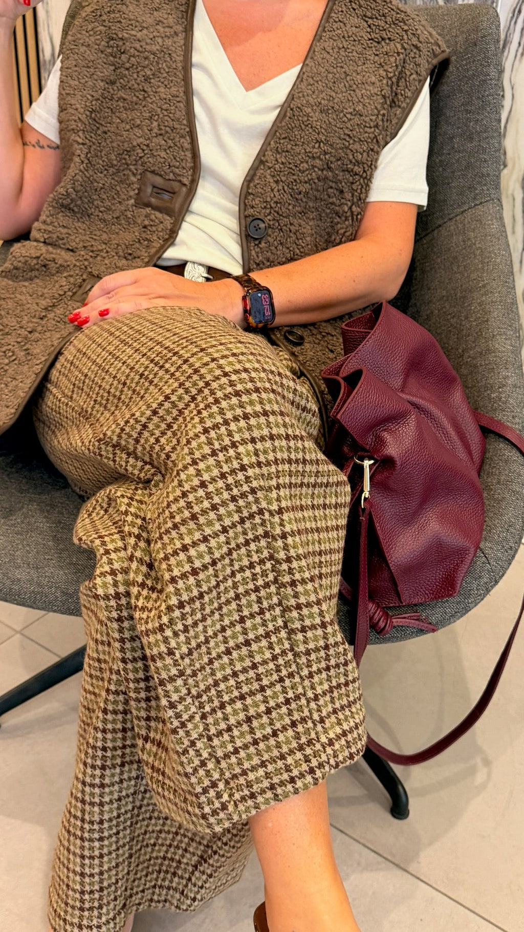 Bolso saco piel