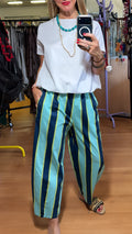 Pantalón rayas Aqua