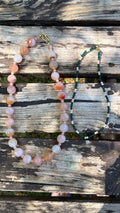 Collar de ágata rosa