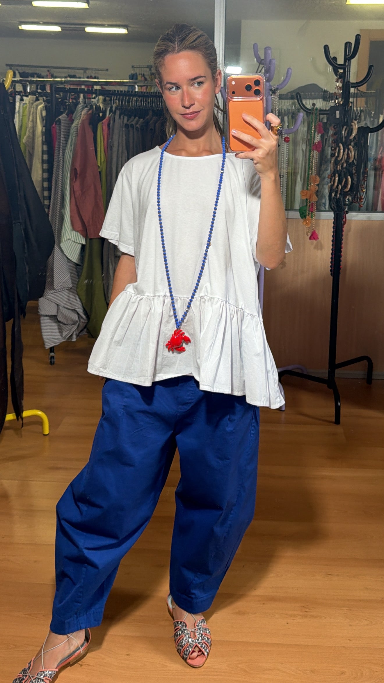 Pantalón globo con pinzas