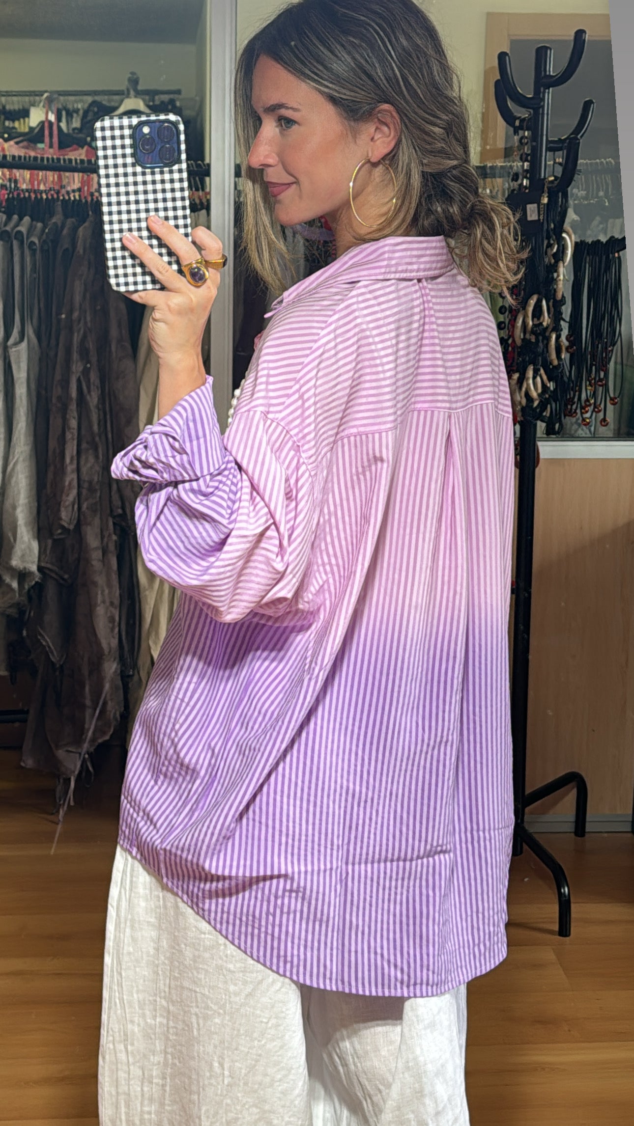 Camisa rayas efecto degradado