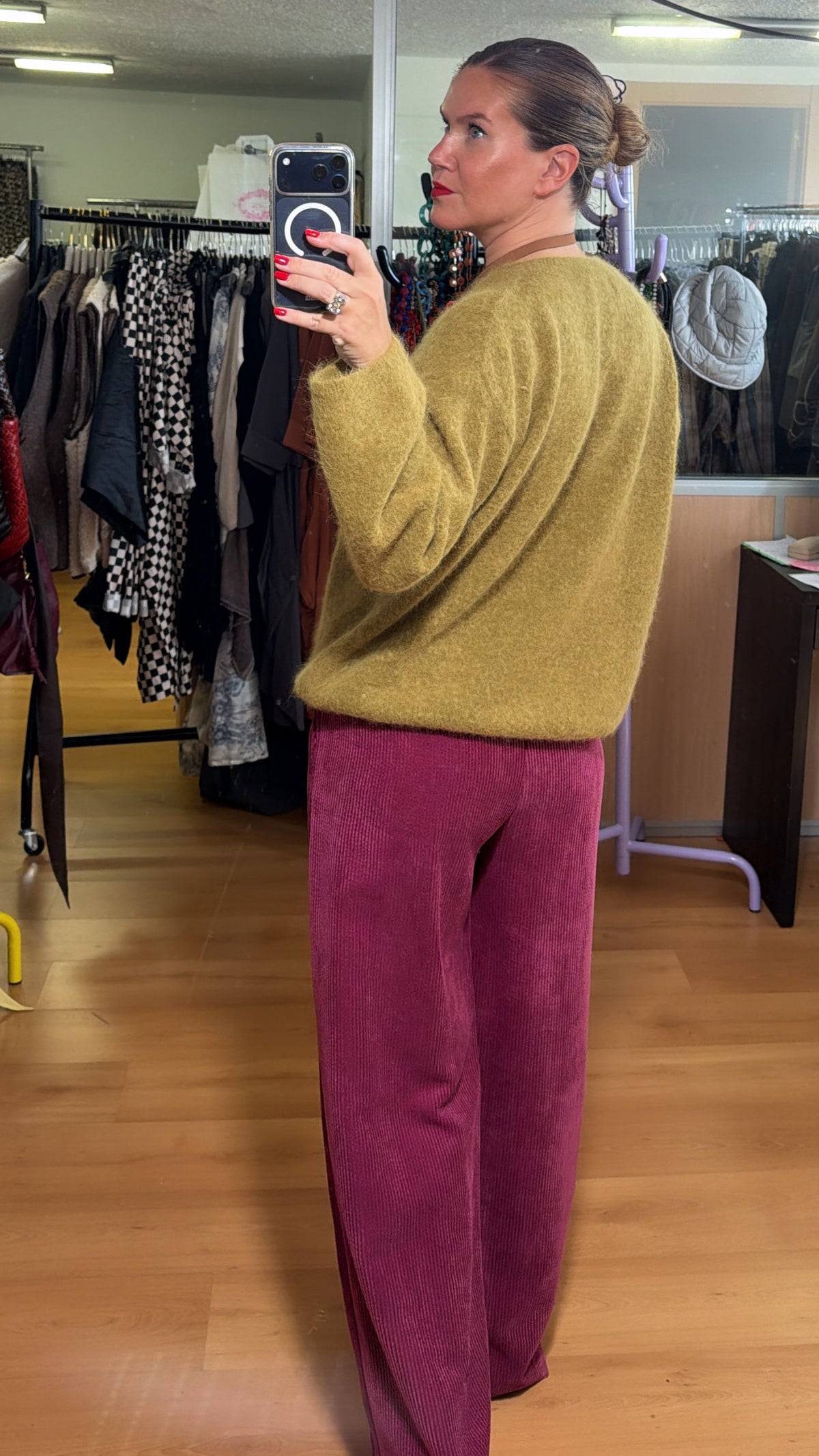 Pantalón recto pana