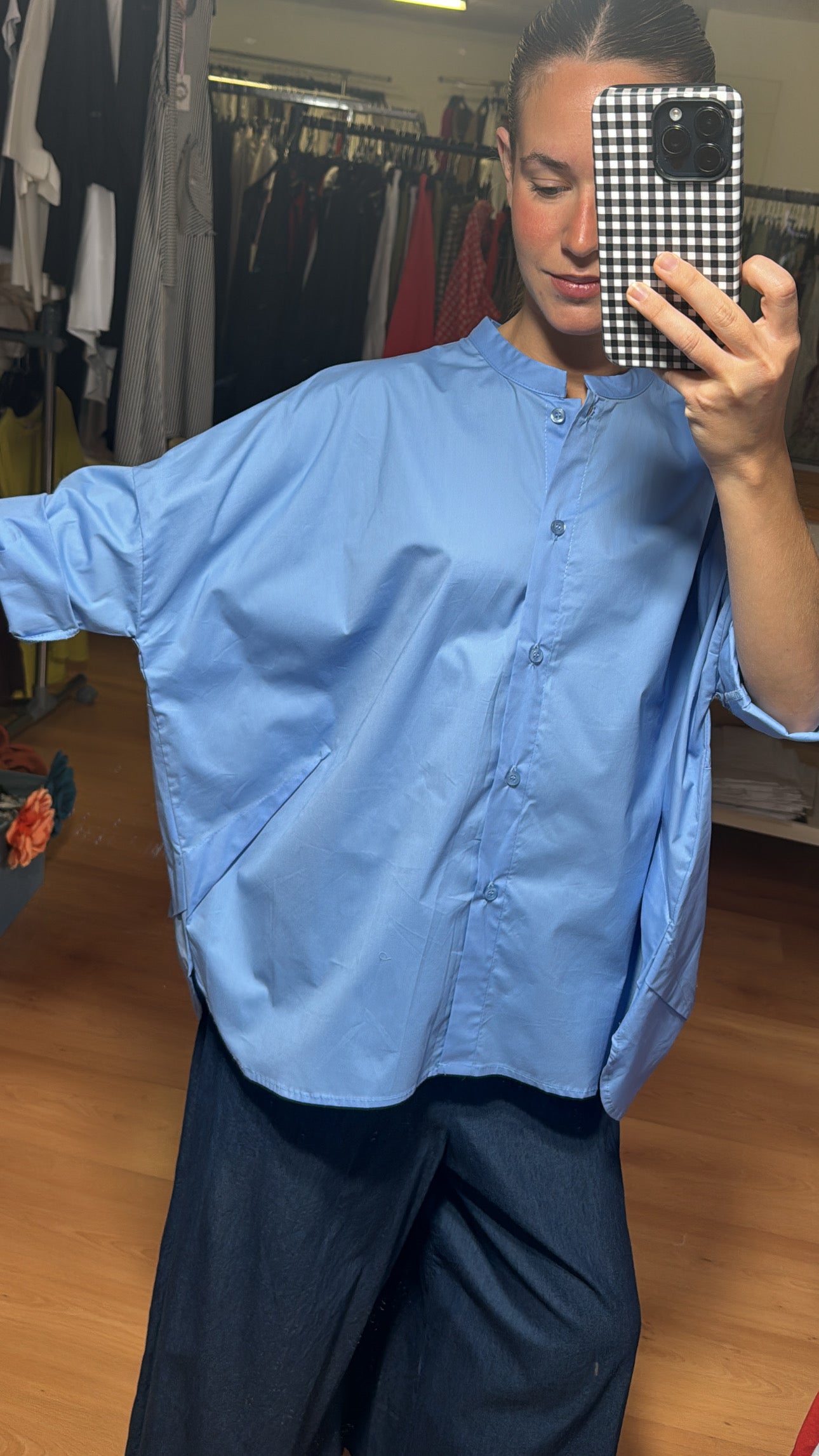 Camisa cuello mao
