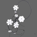 Collar flores goma Eva