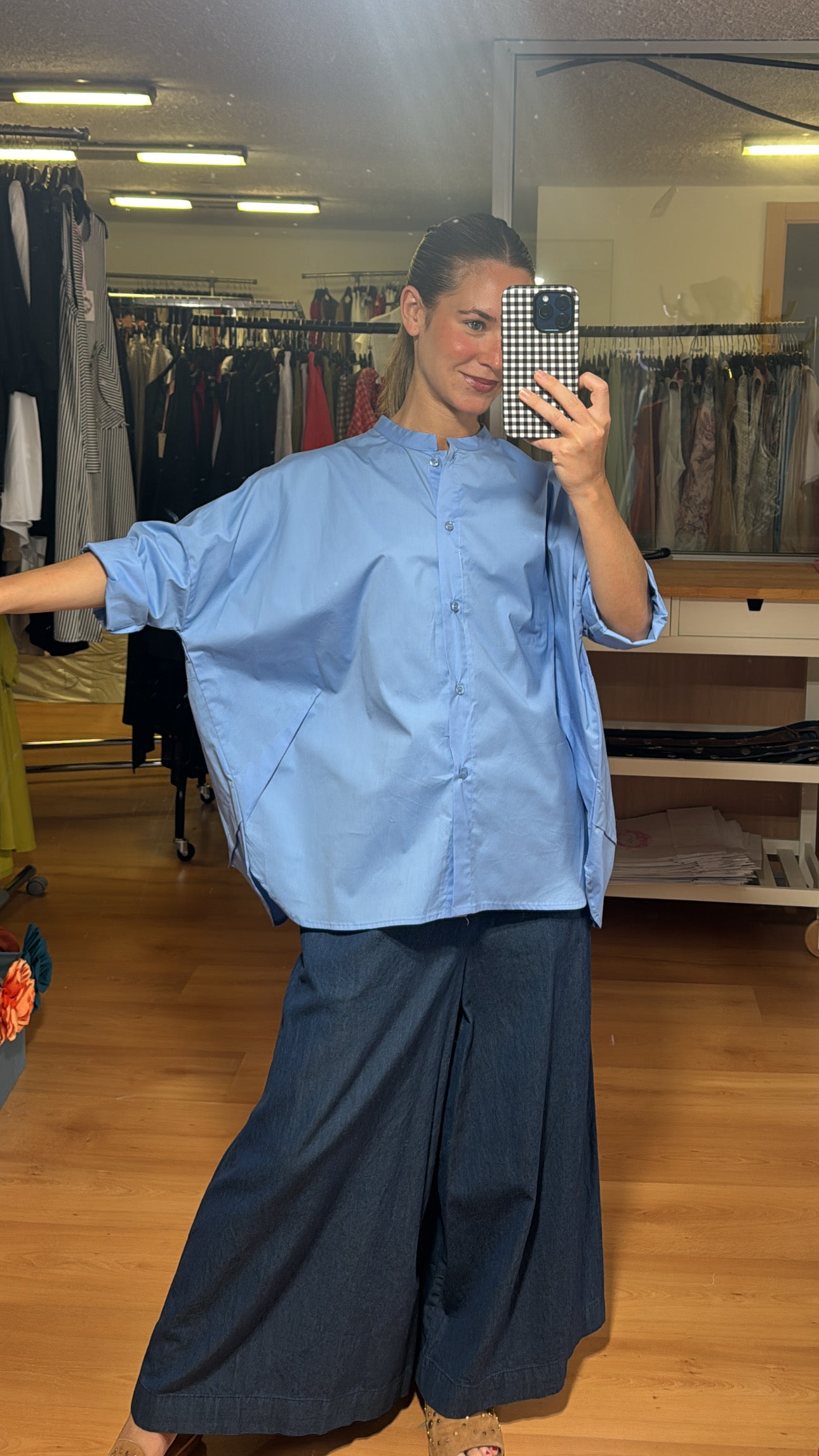 Camisa cuello mao