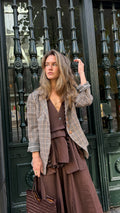 Americana vichy marron