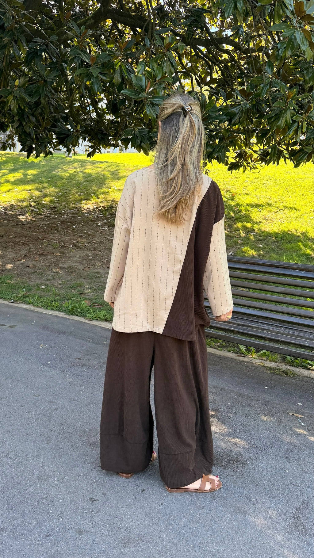Pantalón barrel pana