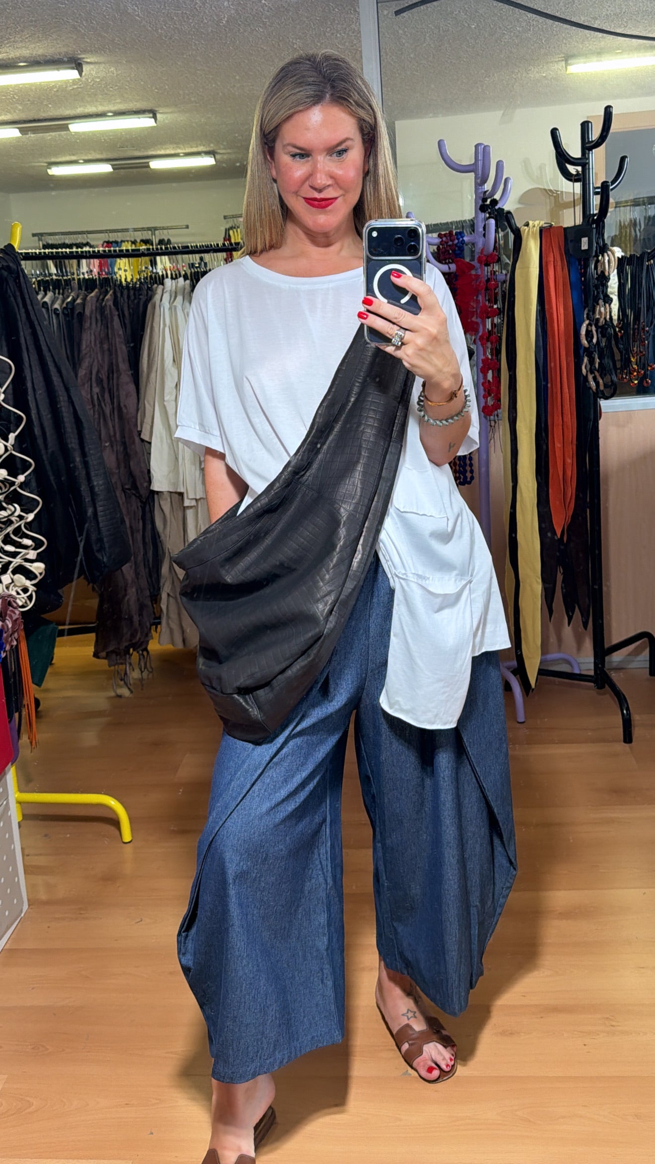 Bolso de piel trenzado