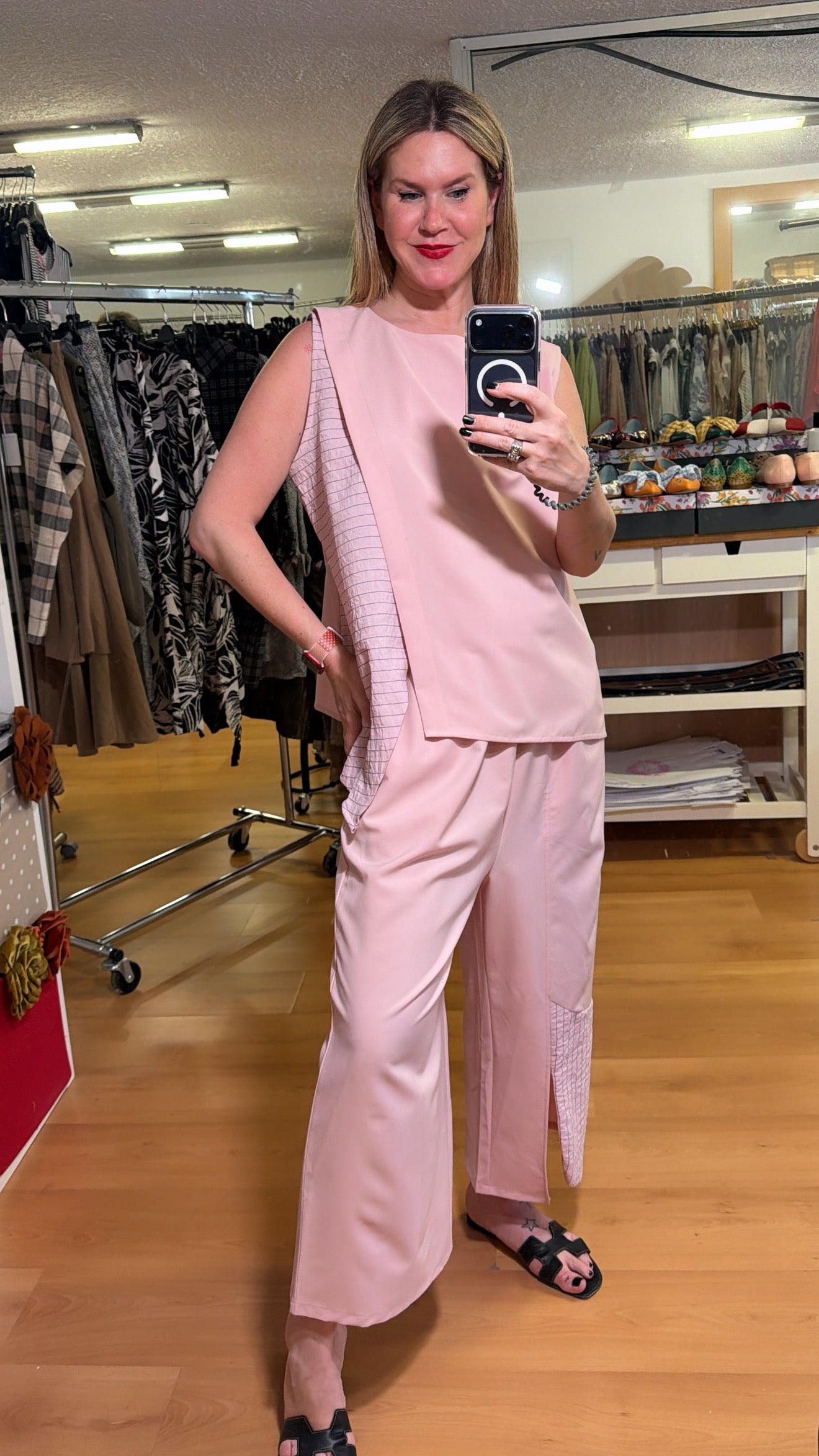 Conjunto blusa y pantalón