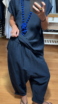 Pantalón baggy lino