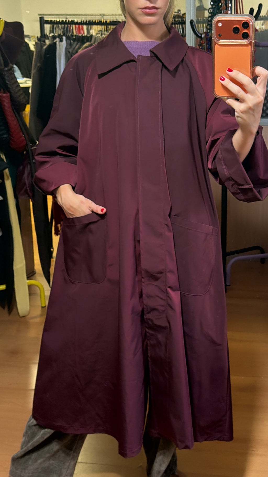 Gabardina larga