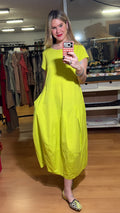 Vestido algodón manga corta