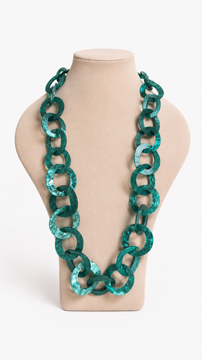 Collar con eslabones de resina