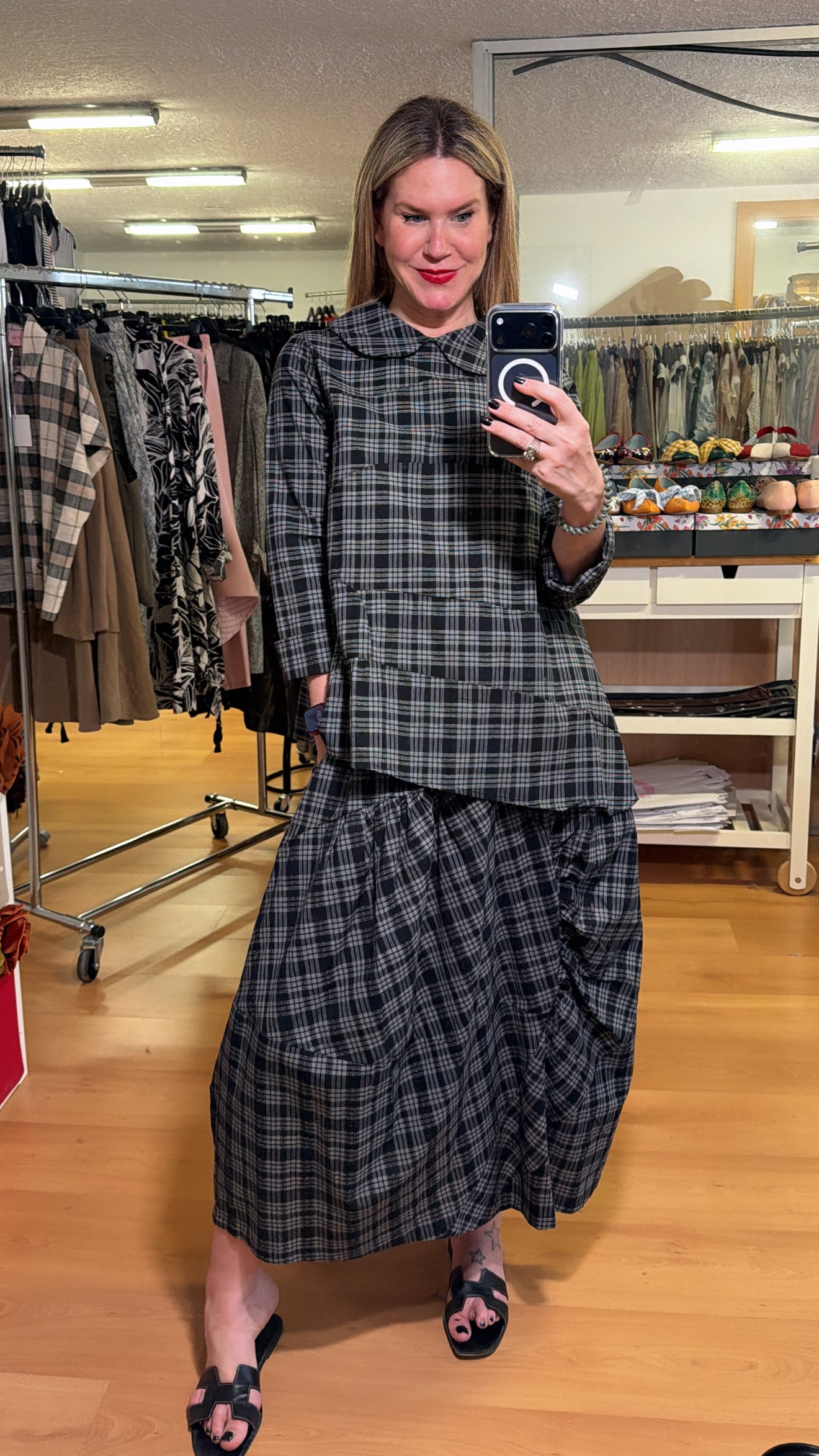 Blusa cuello redondo