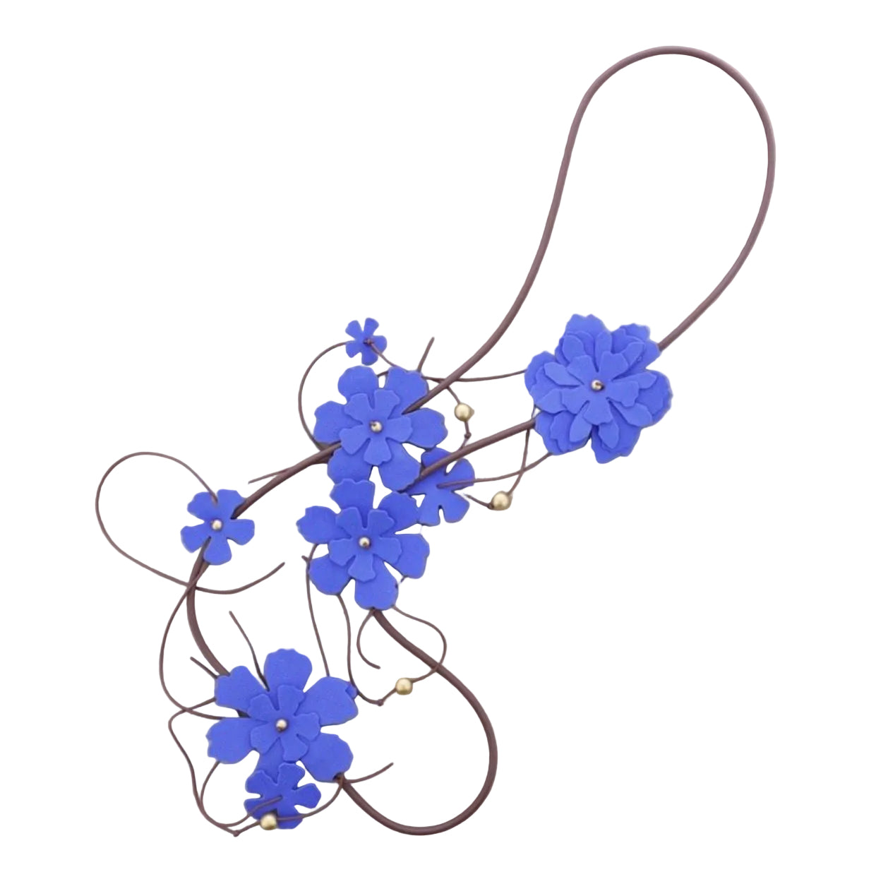 Collar flores goma Eva