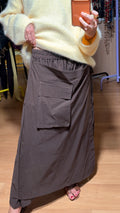 Falda pantalón marrón