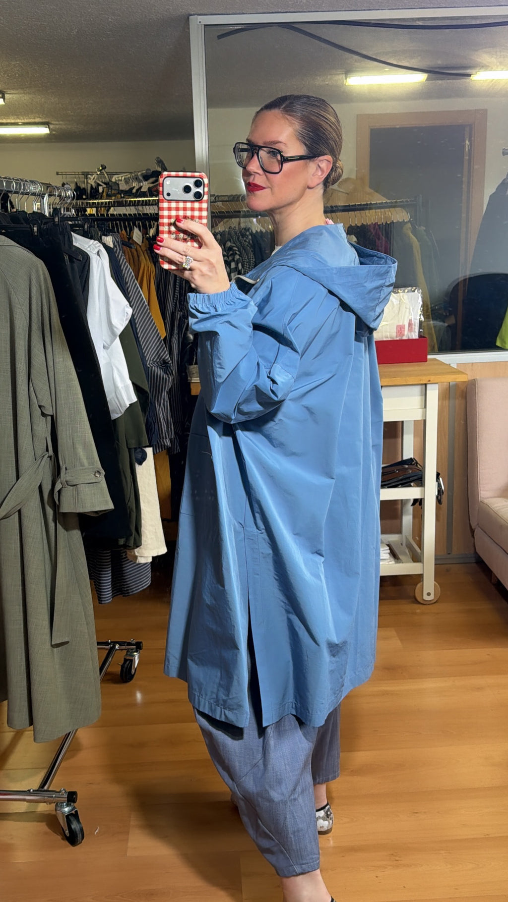 Gabardina con cremallera