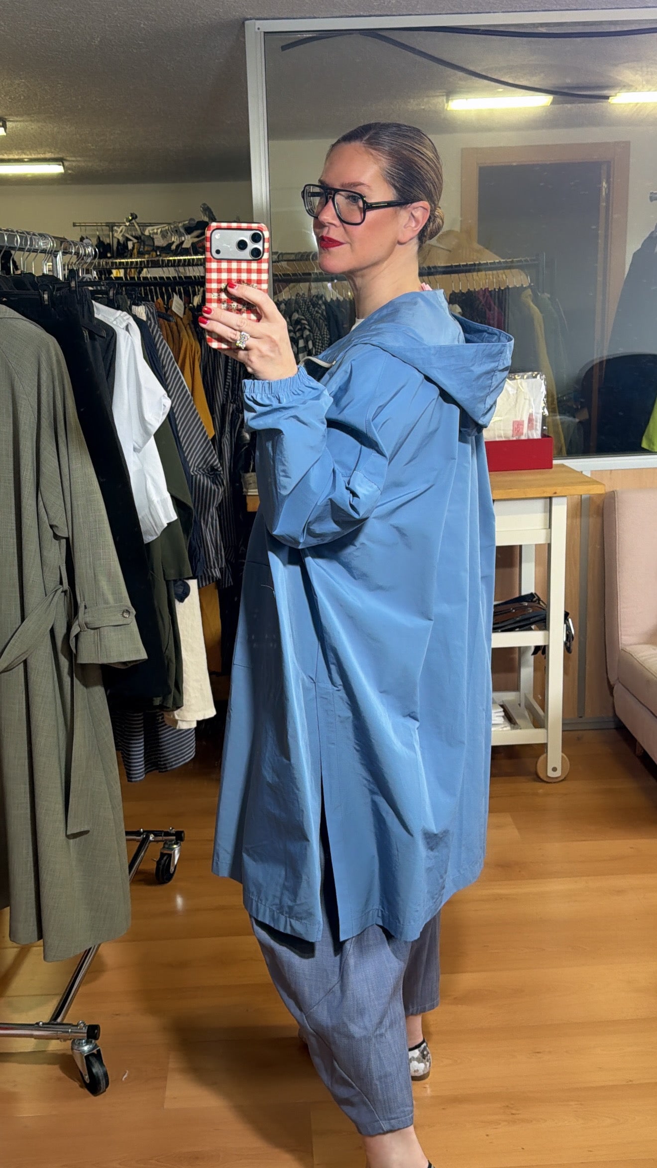 Gabardina con cremallera