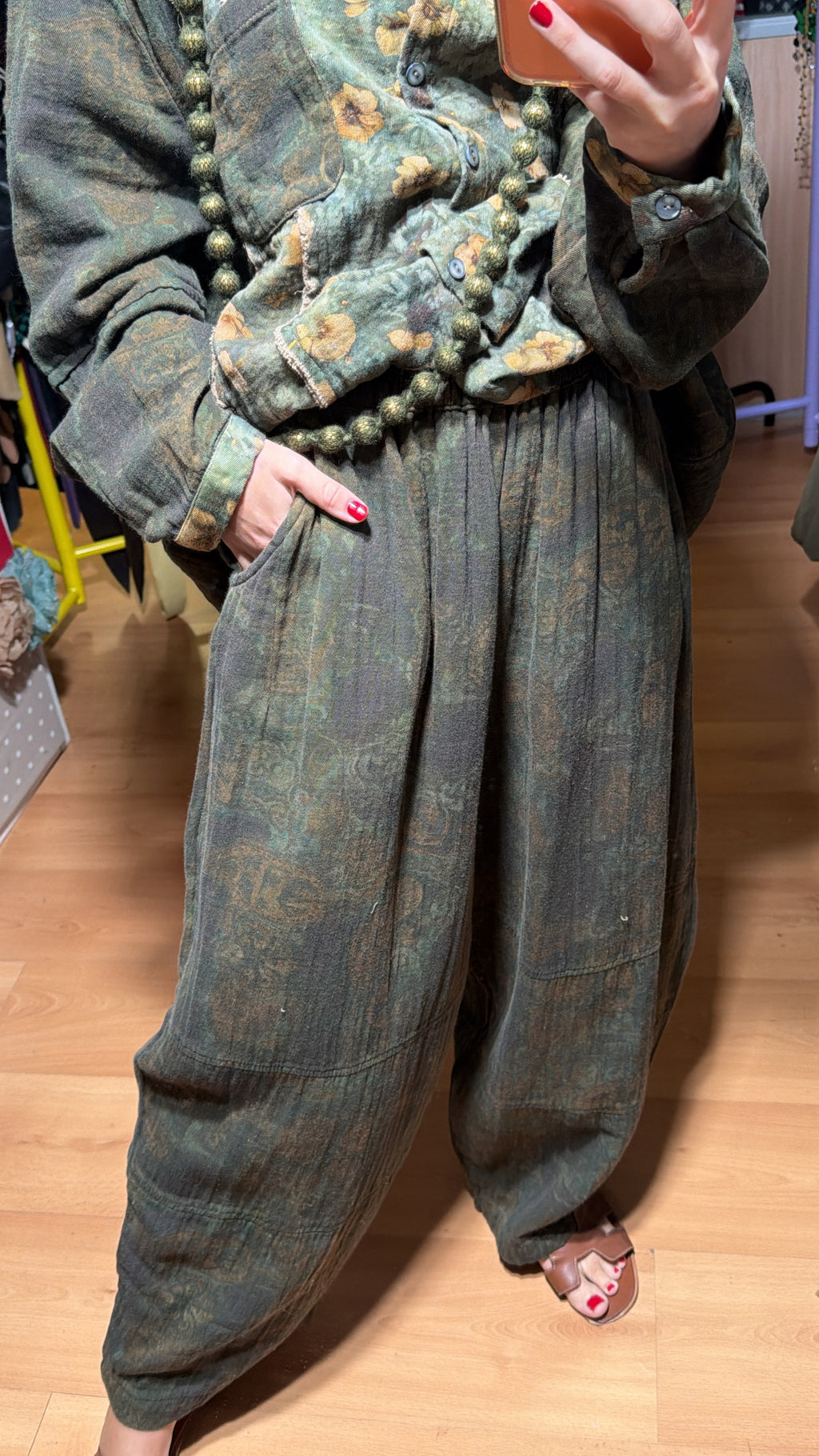 Conjunto verde bolsillo