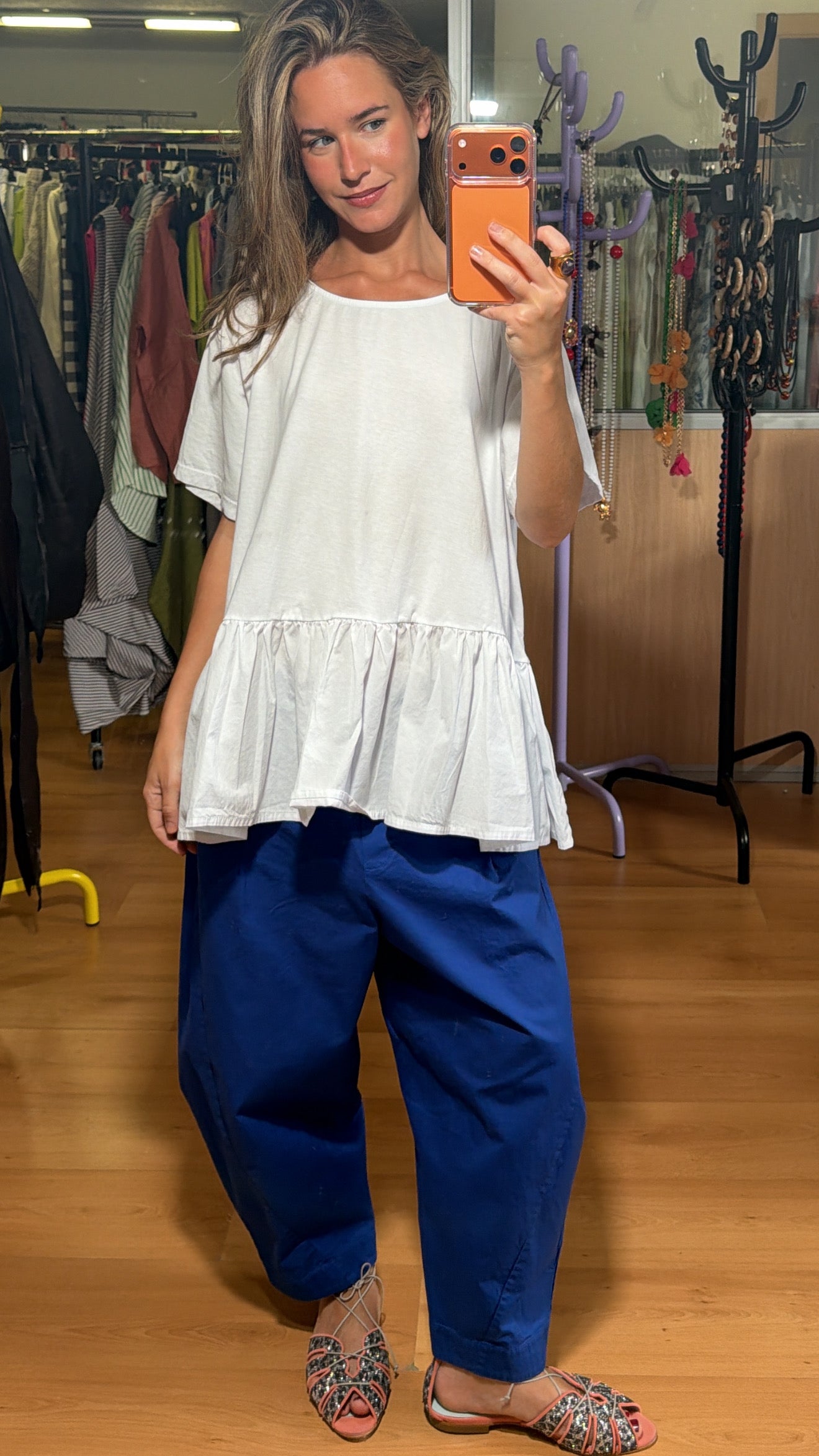 Pantalón globo con pinzas