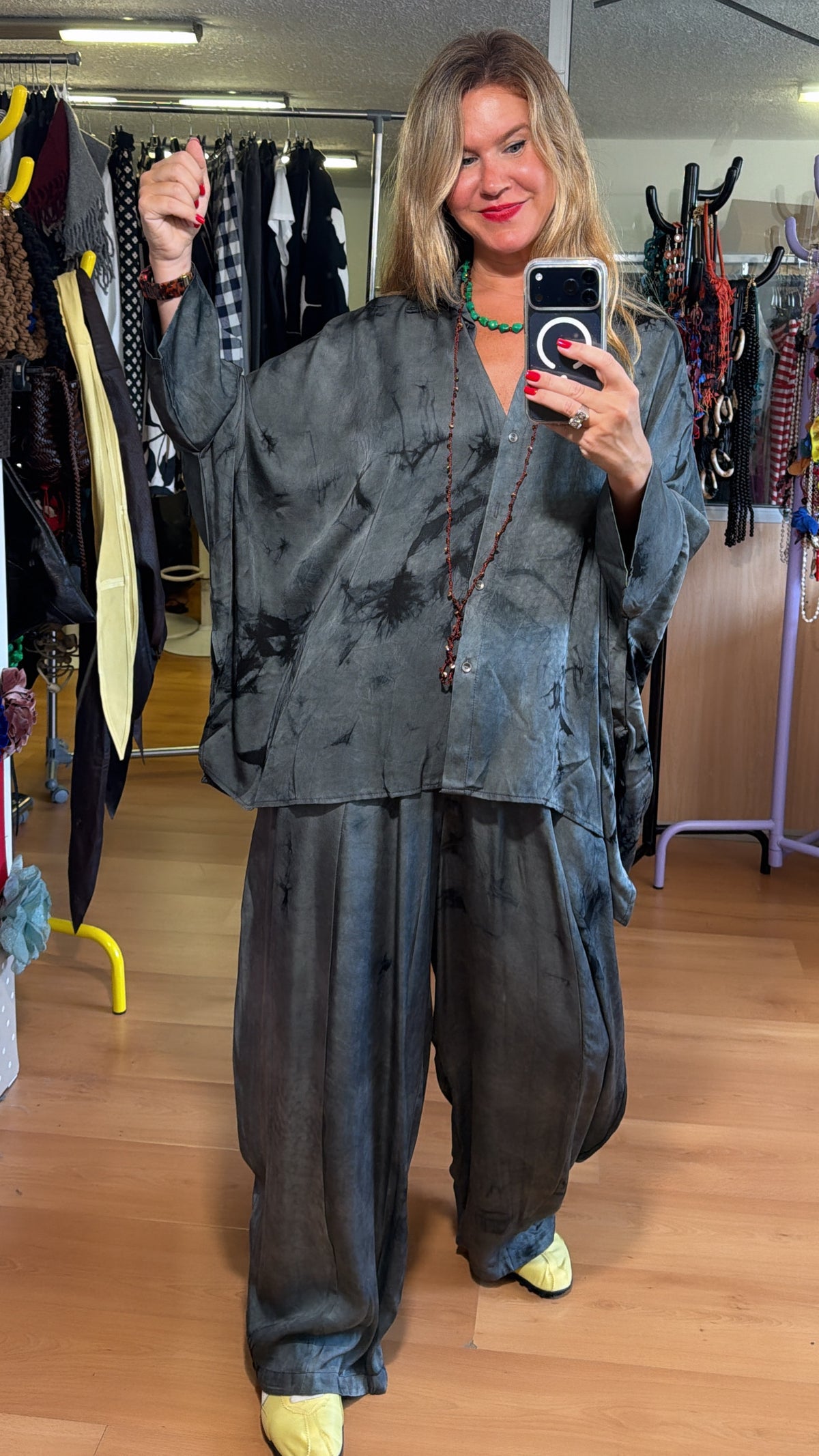 Camisa oversize tie dye