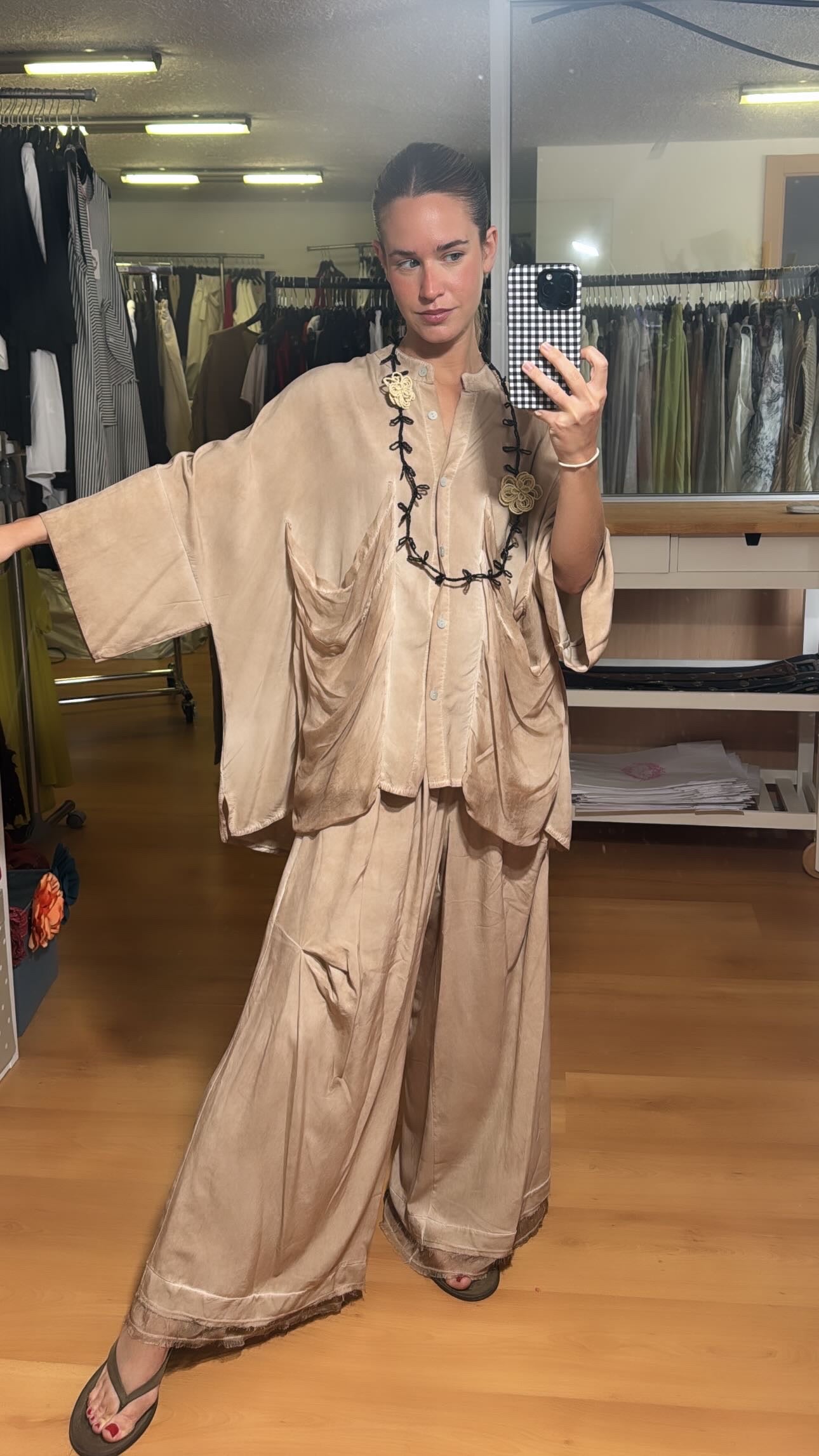 Pantalón seda fluido