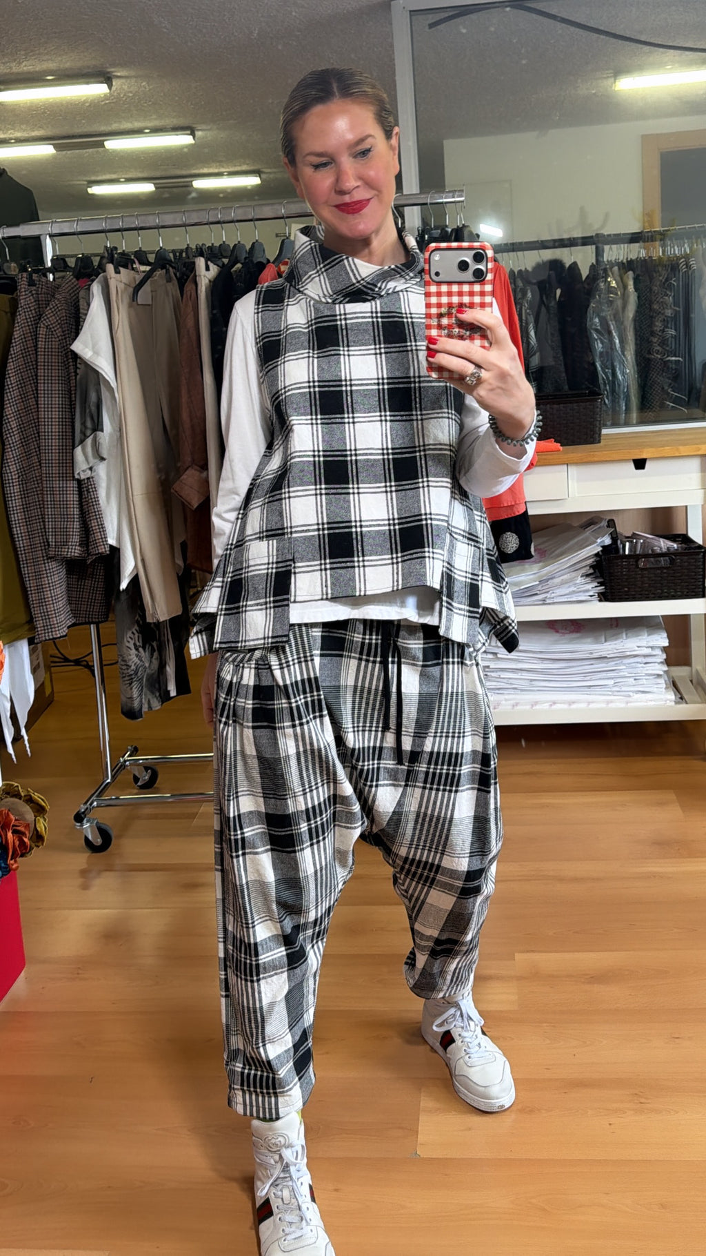Pantalón baggy lino