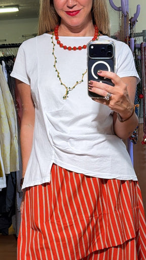 Camiseta básica fruncido
