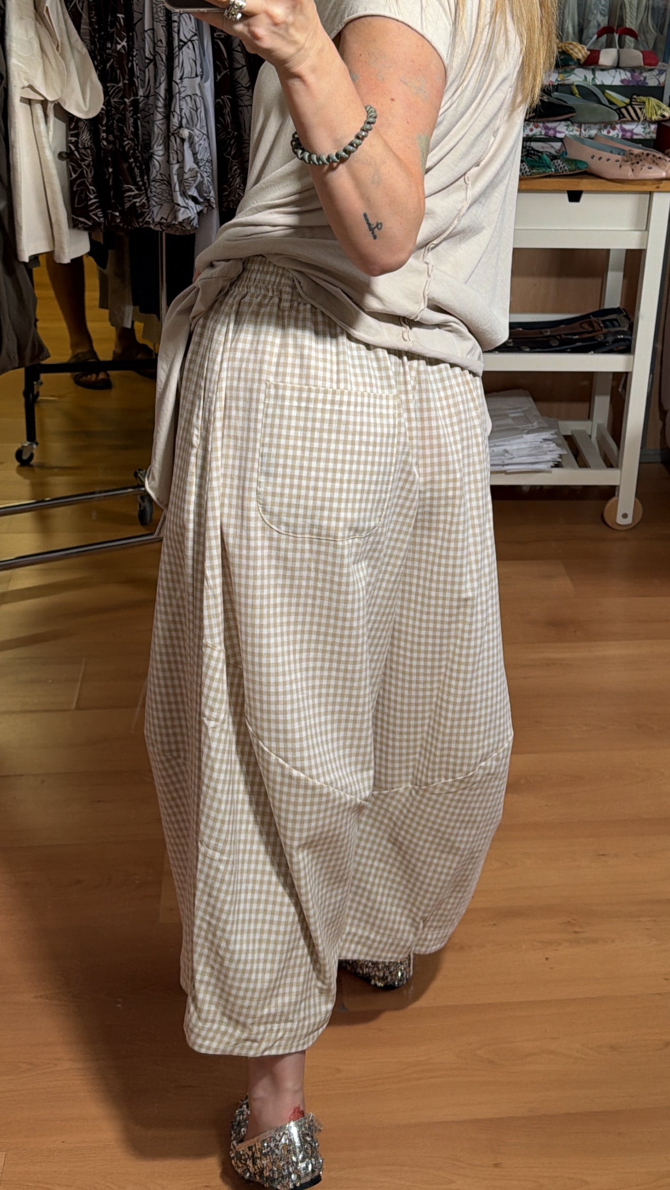 Pantalón cuadro Vichy