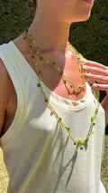Collar croché hilo dorado