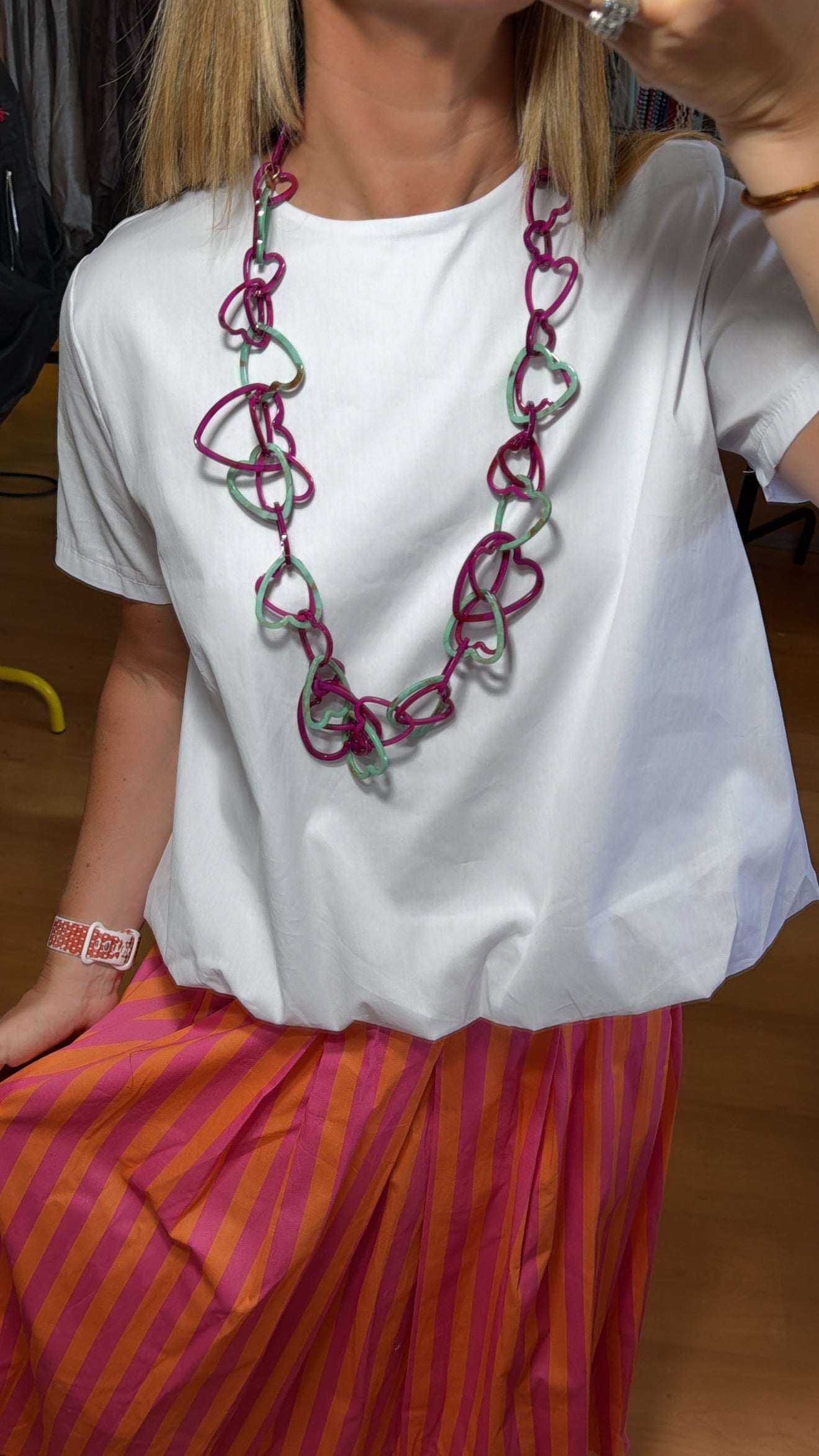 Collar corazones