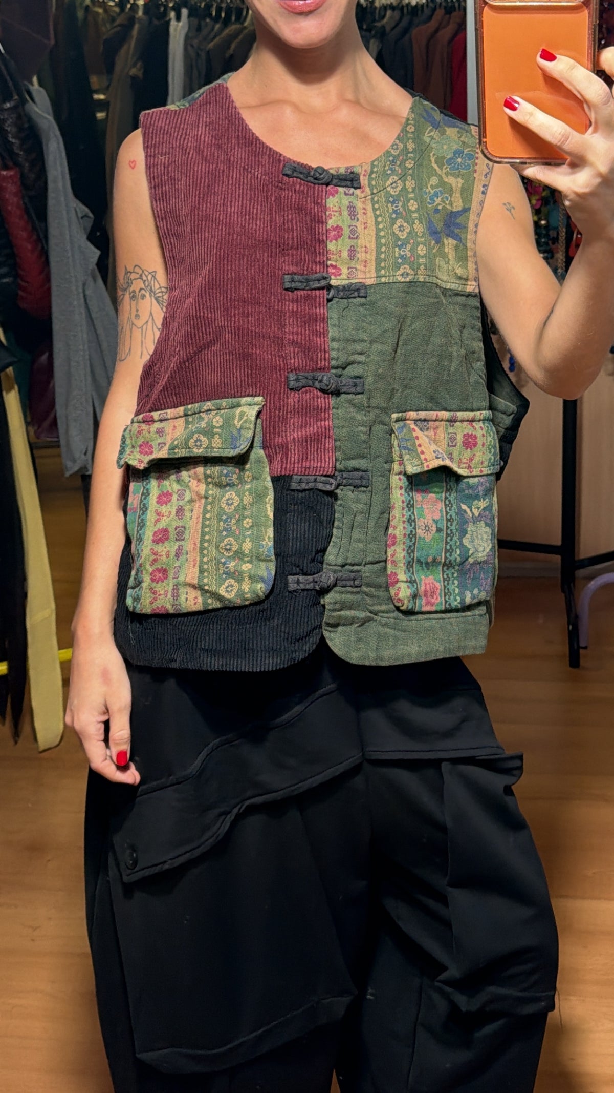 Chaleco Boho patchwork