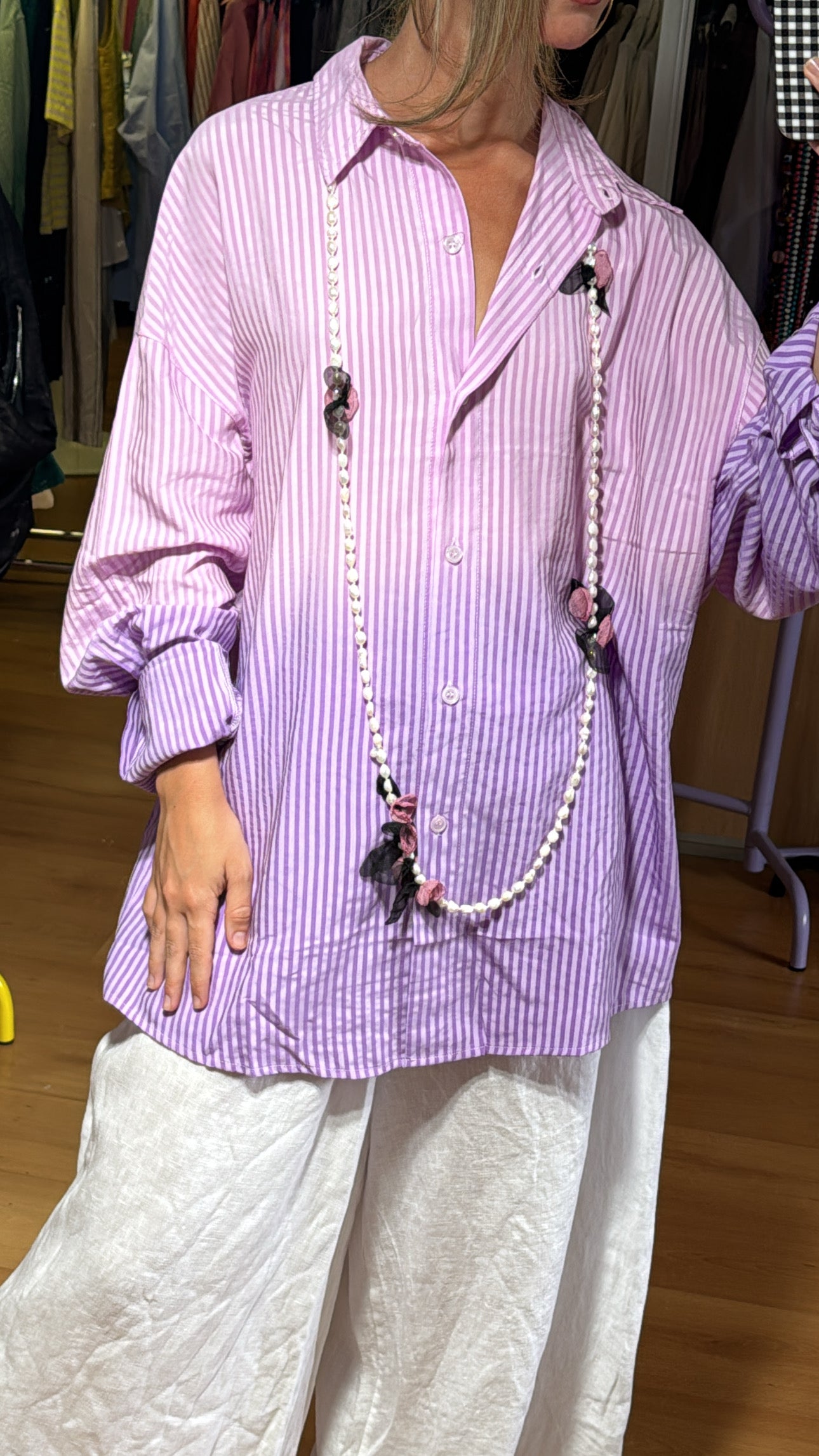 Camisa rayas efecto degradado