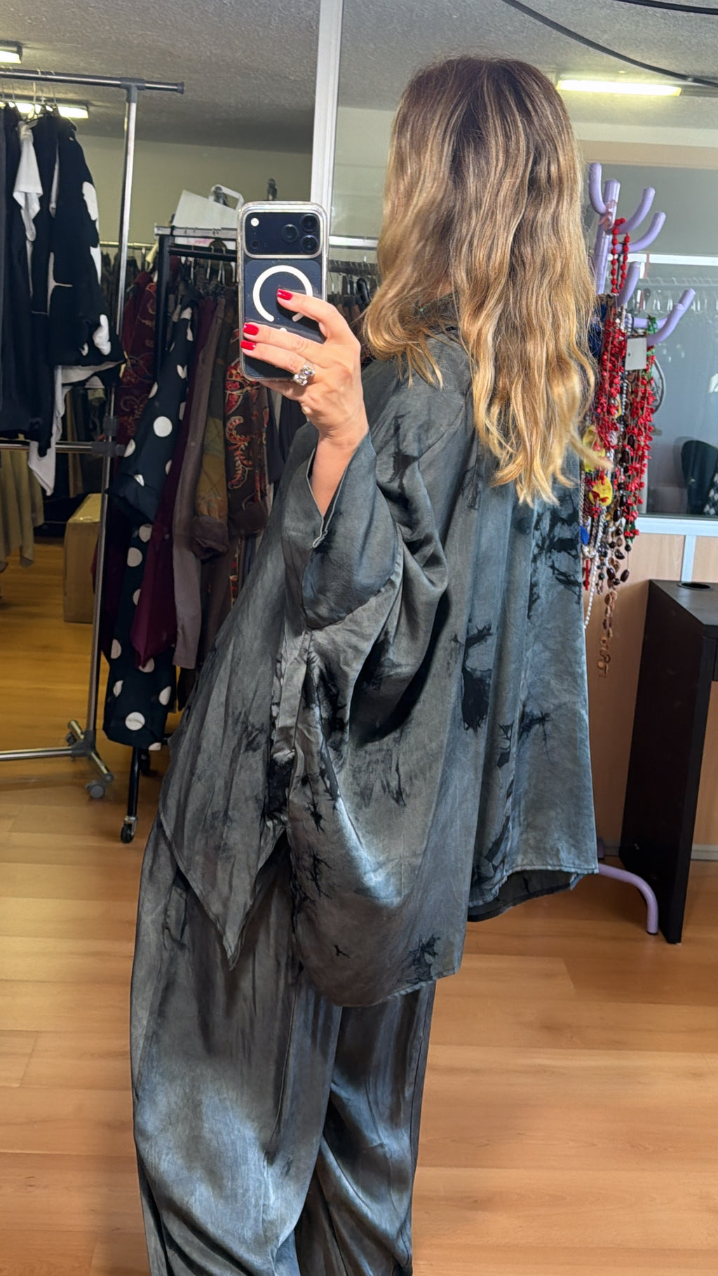 Camisa oversize tie dye
