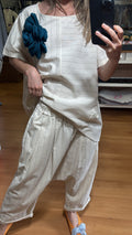 Pantalón baggy rayas