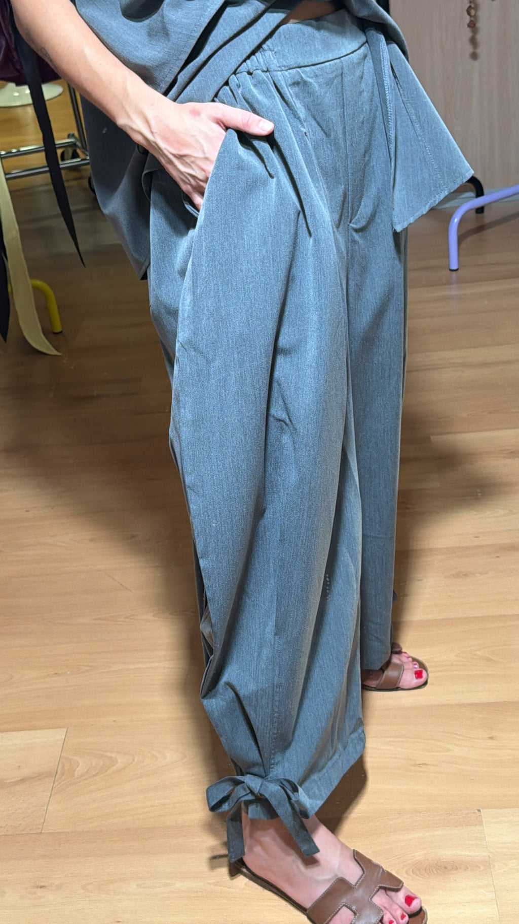 Pantalón lazo bajo