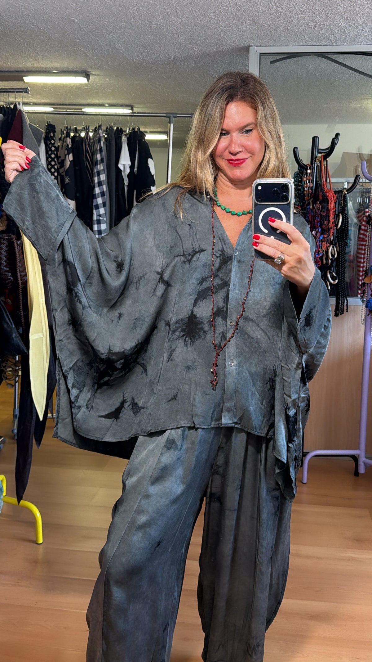 Camisa oversize tie dye
