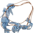 Collar flores tela