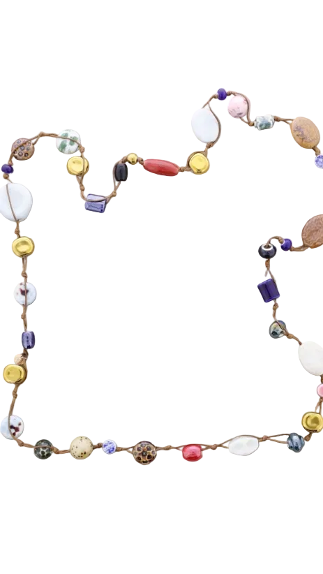 Collar de cuentas cerámica