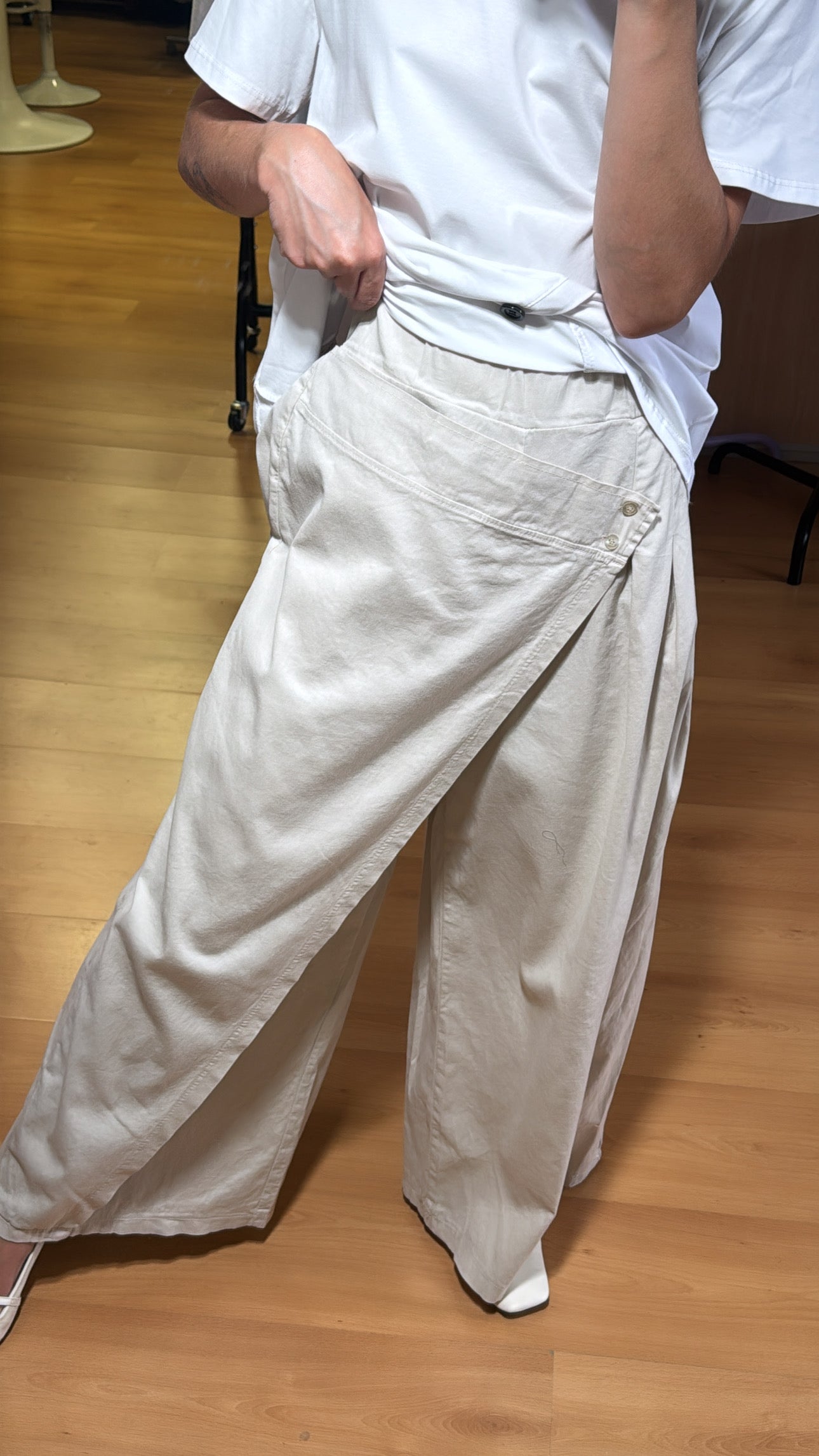 Pantalón palazzo cruzado
