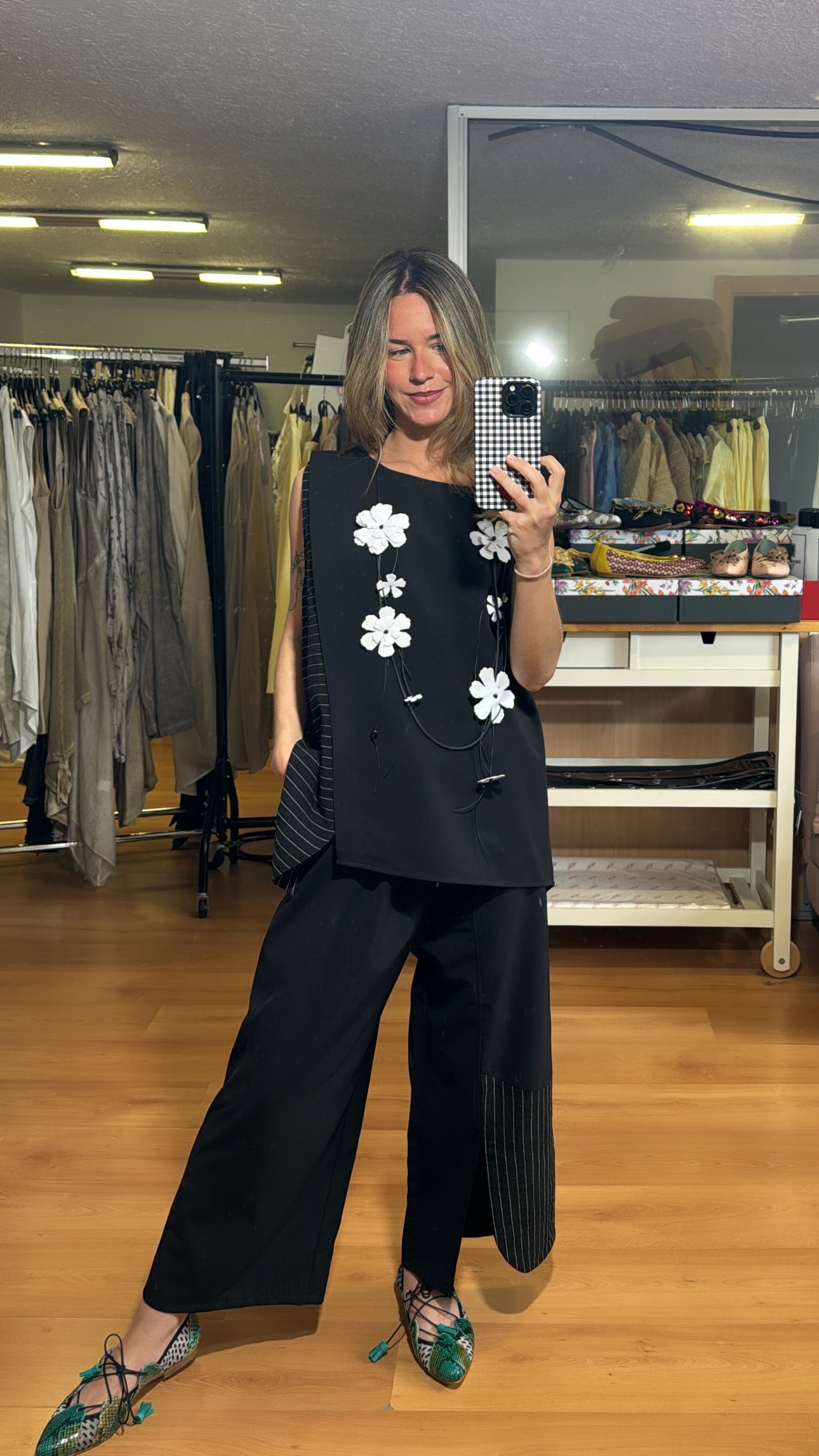 Conjunto blusa y pantalón