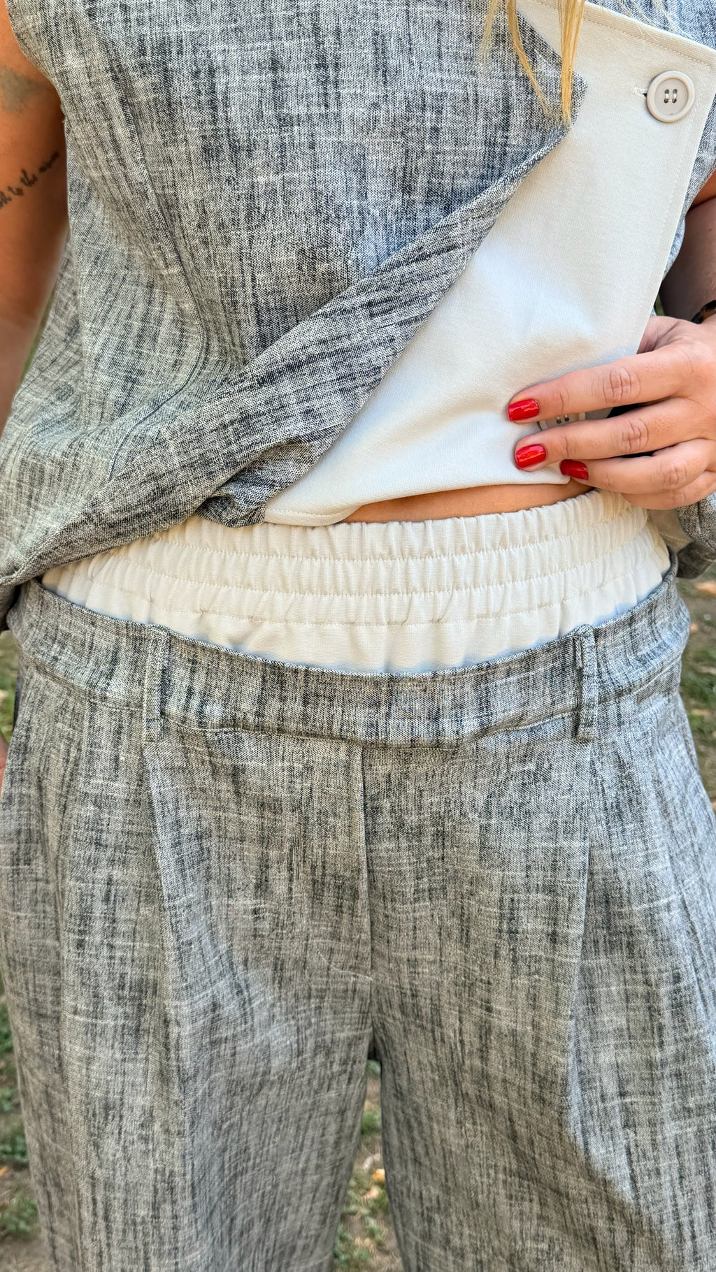 Pantalón doble cintura