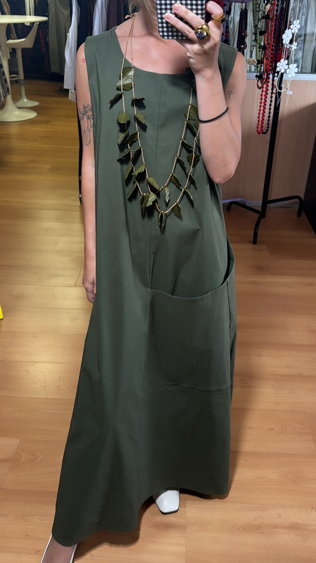 Vestido maxi elástico