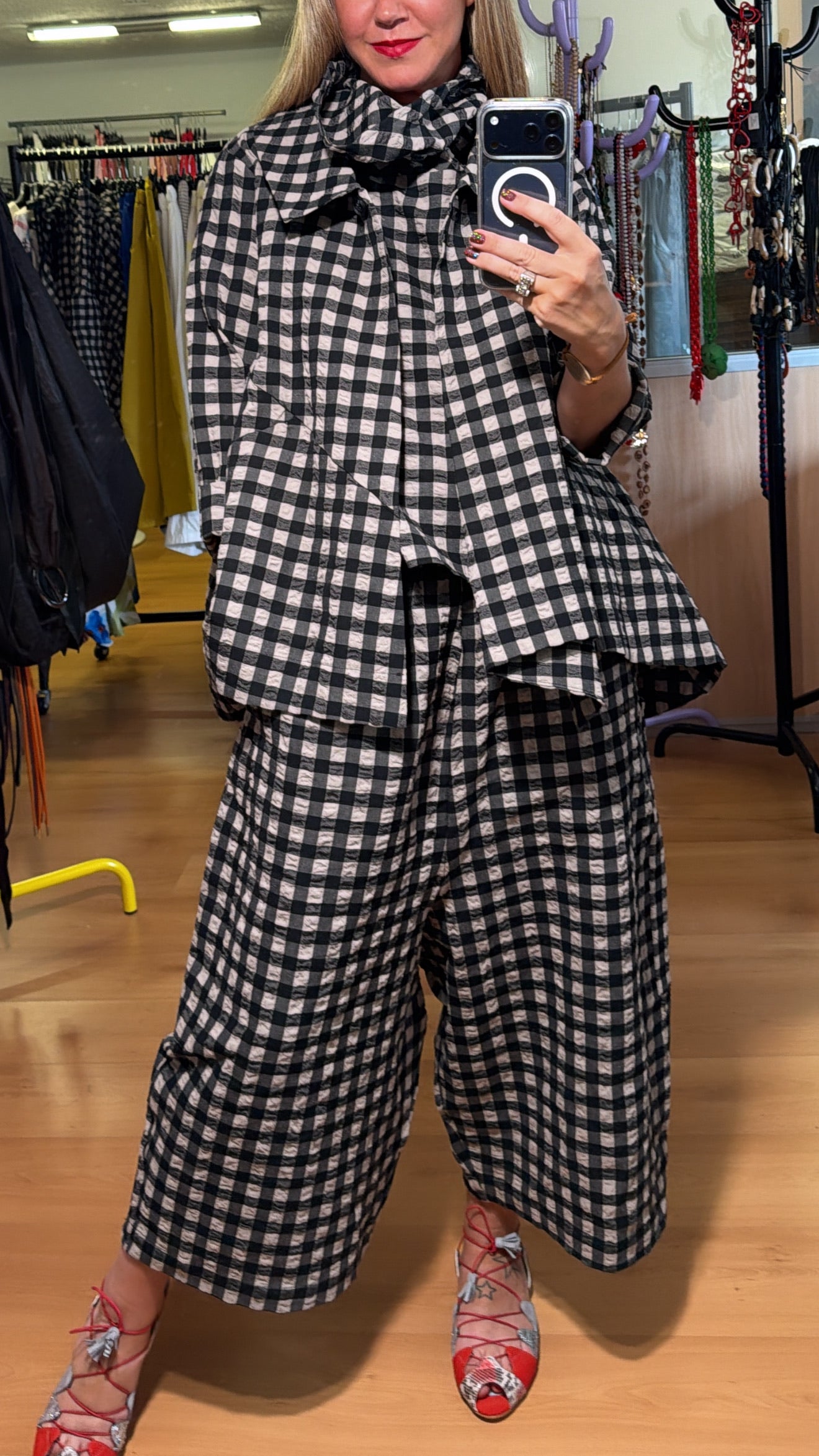 Pantalón cuadro vichy