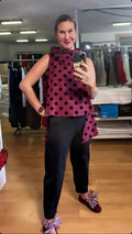 Chaleco punto milano estampado